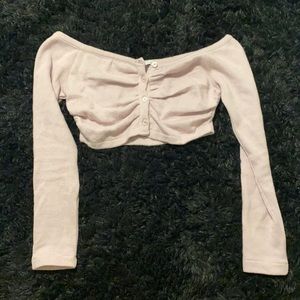 WORN ONCE Zara off shoulder Cropped Sweater